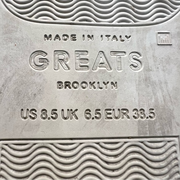 Greats Brooklyn Royale White Leather Casual Contemporary Sneakers Women’s 8.5 - Picture 12 of 13